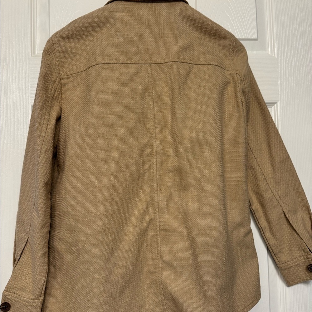 New - Talbot Beige Cotton Blend shacket - Picture 5 of 7